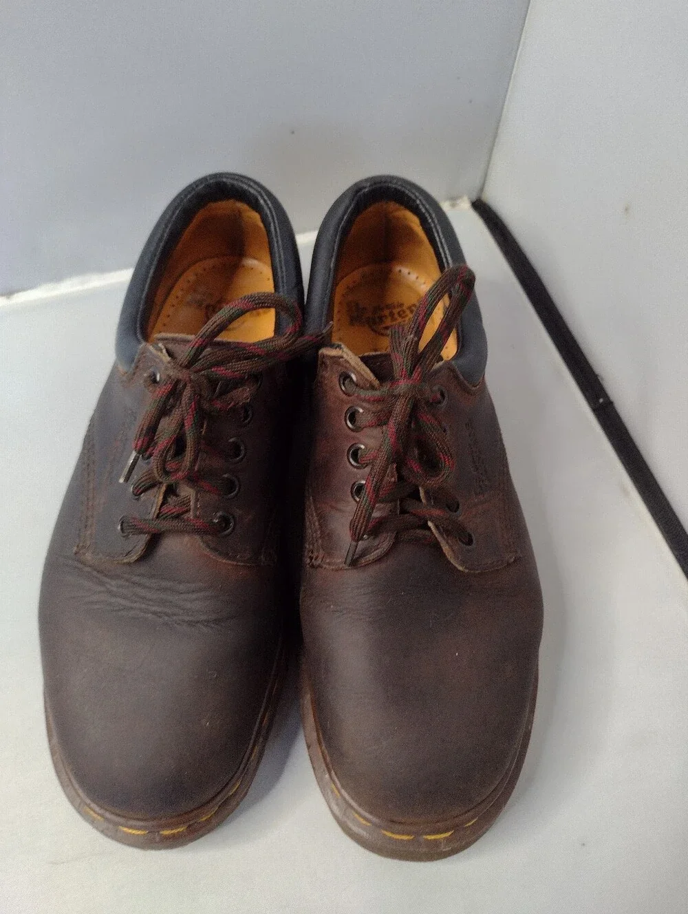 Dr. Martens Chunky Oxfords Mens 7  Brown Leather 8053 Made in England Y2K BB
